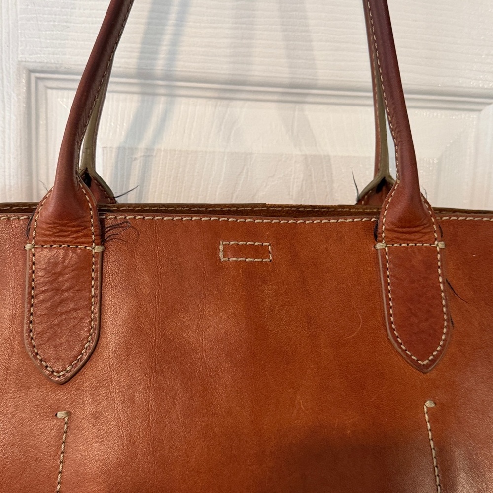 Frye Leather Tote in Cognac vintage - Picture 4 of 7